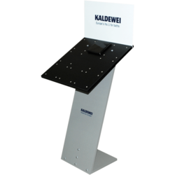 Farbmuster-Display mit Sockel und Schräge für die Firma Kaldewei
