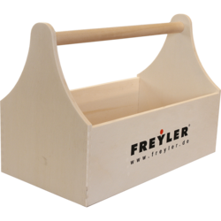 Werkzeugkiste aus Pappel-Schichtholz Logo-Aufdruck Freyler