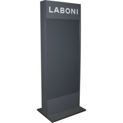 Lochwand-Display 'LABONI' mit Logodruck