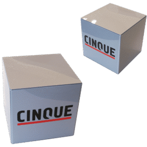 Logoaufsteller ‚CINQUE‘