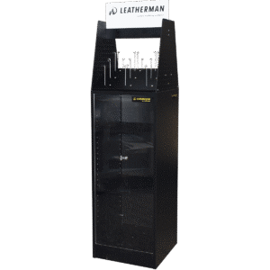 Thekendisplay mit Vitrine