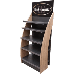 Bodendisplay für Bio-Produkte