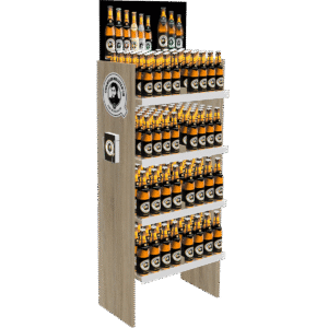 Bodendisplay für Bier