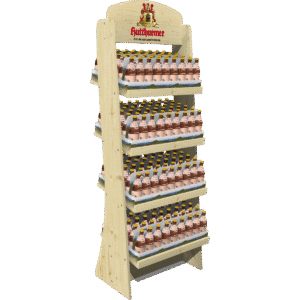 Bodendisplay für Bier