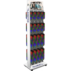Bodendisplay für Strümpfe