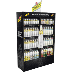 Verkaufsdisplay Schweppes