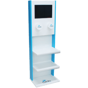 Bodendisplay für Helmsprechanlagen