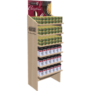 Bodendisplay für Konservendosen