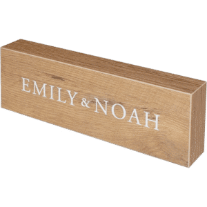 Logoaufsteller Emily & Noah