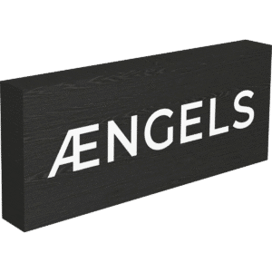 Logoblock mit Siebdruck