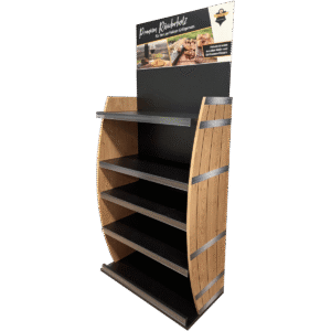 Bodendisplay für Räucherprodukte