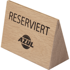 Reservierungsaufsteller AZUL