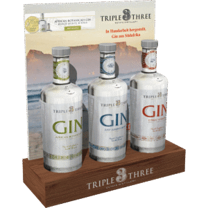 Thekendisplay für Gin