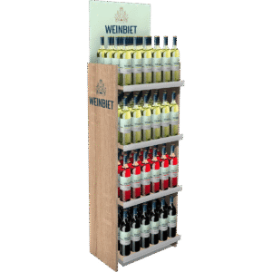 Weinbiet Wein-Display